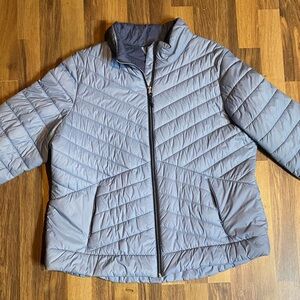 Free Country  Quilted Ultrafill Jacket Gray Skies Womans XXL
